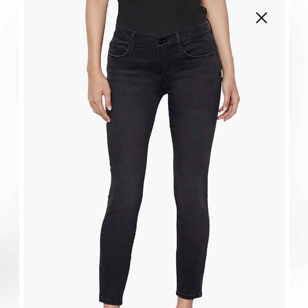 Frame Denim Black Skinny Jean